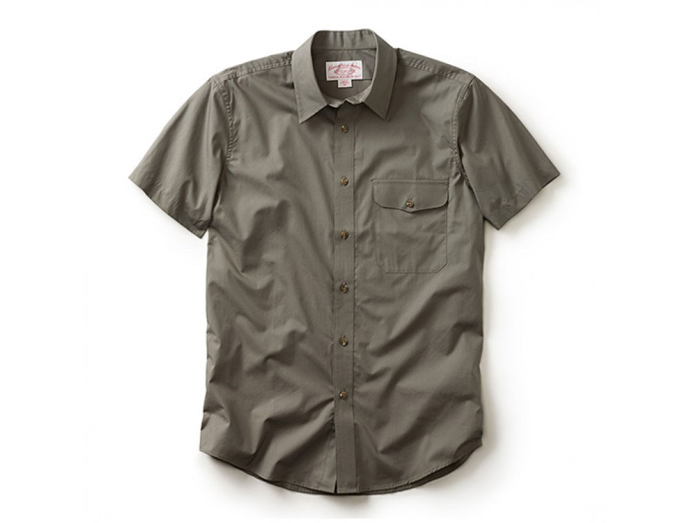 Filson S/S Feather Cloth Shirt Olive LG 10491