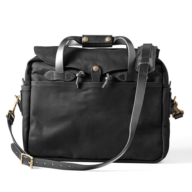 Filson Black Large Briefcase Computer Case FIL-70257-BL