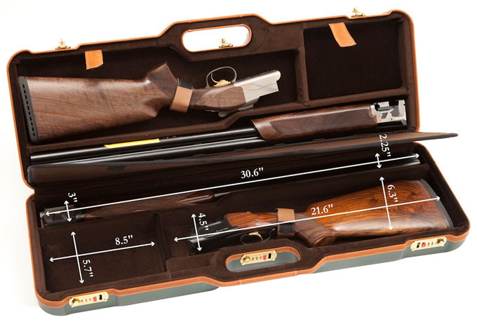 Negrini Two Gun 30.5" Case Green/Brown 1670LX/4772