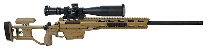 Sako TRG M10 .300 Win Mag Coyote Brown/ Black, Right Folding Stock, 30 MOA with Nightforce C545 and ERA-TAC T2064-0025 and bubble level. JRS353RTL2 - UA1560  SN: M100864-1619599
