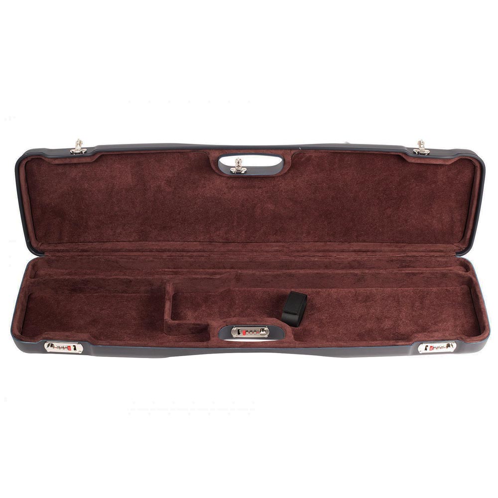 Negrini One Gun OU SXS Shotgun Hard Case ABS Black Brown interior 1602LR/4998