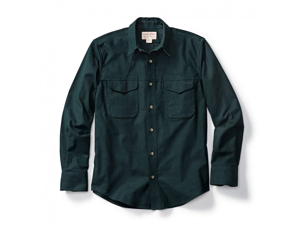 Filson Hunting Shirt Flannel Hunter Green 2XL 10497