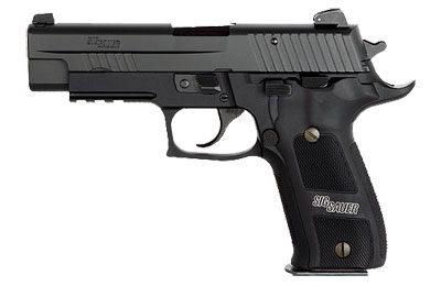 ELITE DARK, Black Nitron Finish, SRT, SLITE Night Sights, Aluminum Checkered Grips E26R-357-DSE