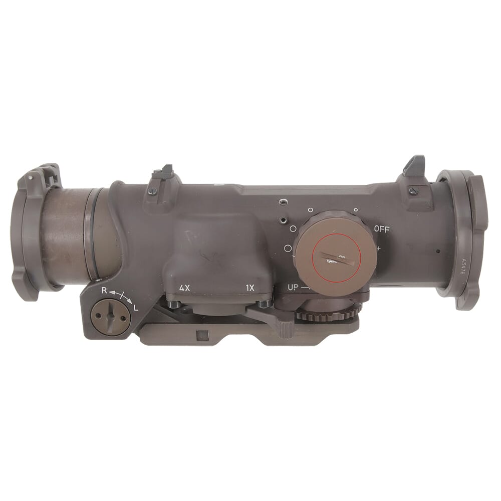 Elcan USED SpecterDR Optical Sight 1-4x 5.56 NATOFDE CX5395 Reticle DFOV14-T1 Like New, Scratch on Battery Cap UA2337