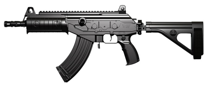 IWI Galil Ace 7.62x39mm Black Pistol GAP39SB
