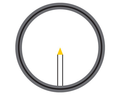 Trijicon TR21 Accupoint 1.25-4x24 Amber Triangle