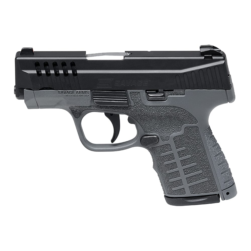 Savage Arms Stance MC9 9mm 3.2" 1:10" Bbl Gray Semi-Auto Pistol w/TruGlo Night Sights, (1) 7rd & (1) 8rd Mags 67011