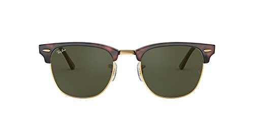 Ray-Ban Clubmaster Mock Tortoise on Arista G-15 Green 0RB3016F-W036655