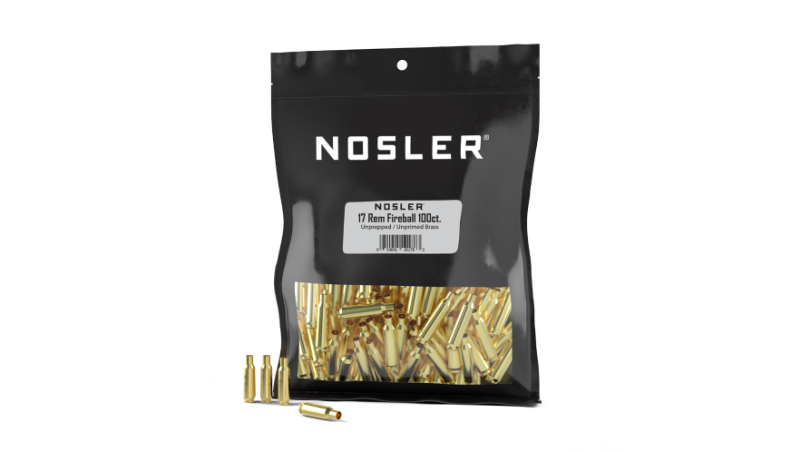 Nosler Brass - 17 Rem Fireball (100ct) Bulk Brass Bag 10178