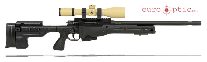 AI AT .308 Win Black Rifle With Schmidt Bender 3-12x50 Scope