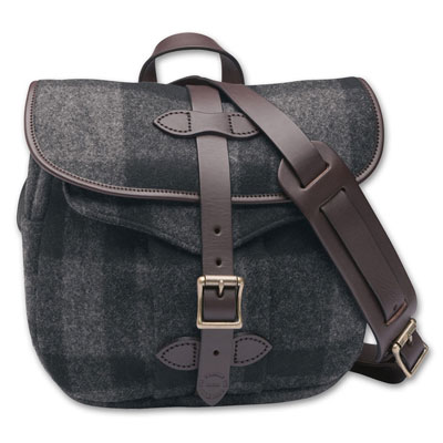 Filson SM Gray/Black Wool Field Bag FIL-70100-GB