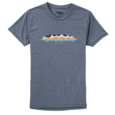 Sitka Womens Ridgeline Tee SS Lead Medium 20078-PB-M