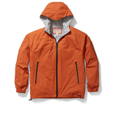 Filson Anglers Rain Shell Burnt Orange LG 10575