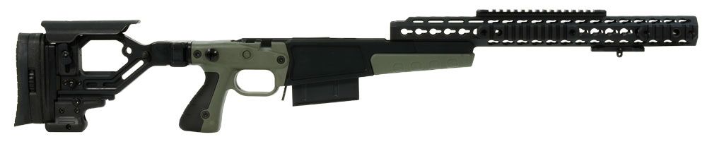 AICS AX Chassis Rem 700 LA .338 Lapua CIP Green 26714GR