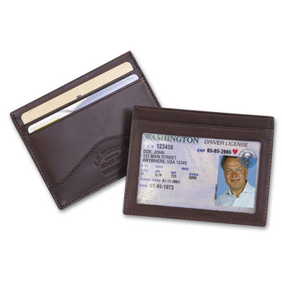 Filson Brown Leather Security Wallet 65204