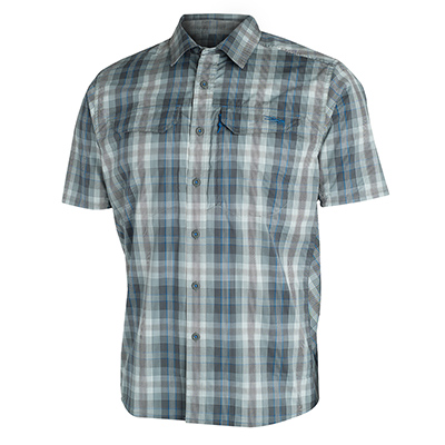 Sitka TTW Globetrotter Shirt SS Shadow Plaid Large 80003-SP-L