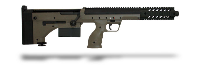 Desert Tech SRS Covert Rifle 308 Win 16 Inch Barrel Black Receiver Flat Dark Earth Stock - Desert Tech