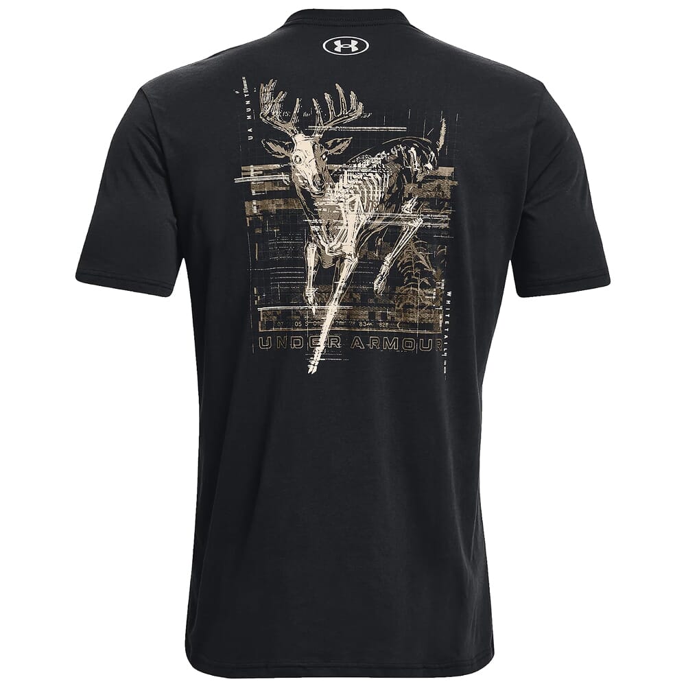 Under Armour Whitetail Skelmatic Short Sleeve Tee Black/Summit White MD 1357924-002006