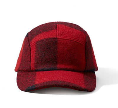Filson 5 Panel Cap Red Black 30236