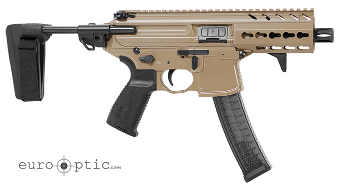 Sig Sauer MPX 9mm 4.5&quot; FDE Pistol with PSB