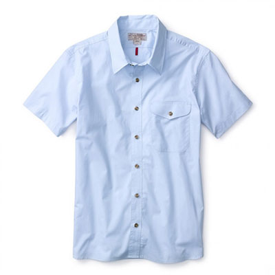 Filson S/S Feather Cloth Shirt Light Blue MD 10491