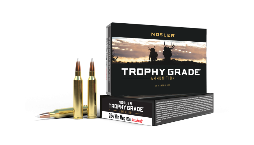 Nosler Trophy Grade TGA - 264 Win Mag 130g AB SP (20ct) Ammunition 60019