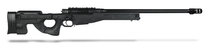 Accuracy International AE MK III 6-5 Creedmoor 24 inch Plain bbl Muzzle Brake Black Folding Stock
