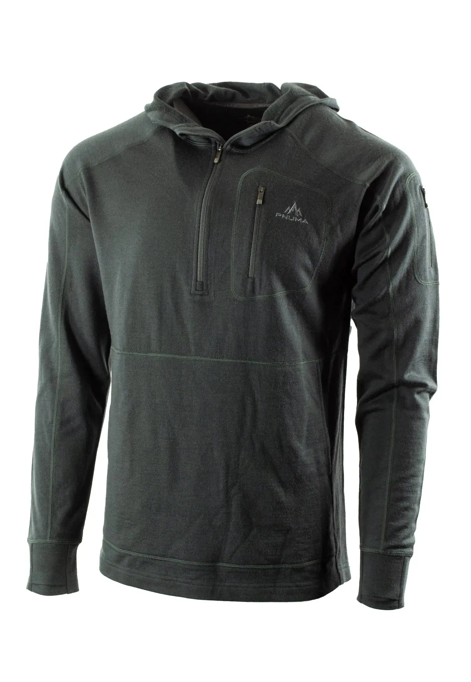 Pnuma Outdoors Merino Gunnison Hoodie, Beluga Color XL GU-HD-BE-XL