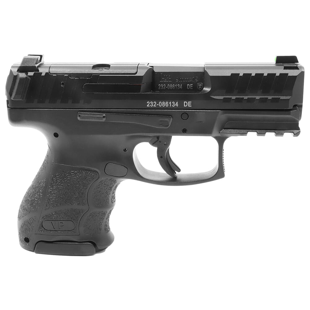 HK VP9SK-B 9mm 3.39" Bbl Optics Ready Subcompact Push-Button Pistol w/(1) 15rd & (1) 12rd Mags 81000808