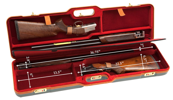 Negrini Two Gun 36.75" Case Green/Red 1678LX/4779