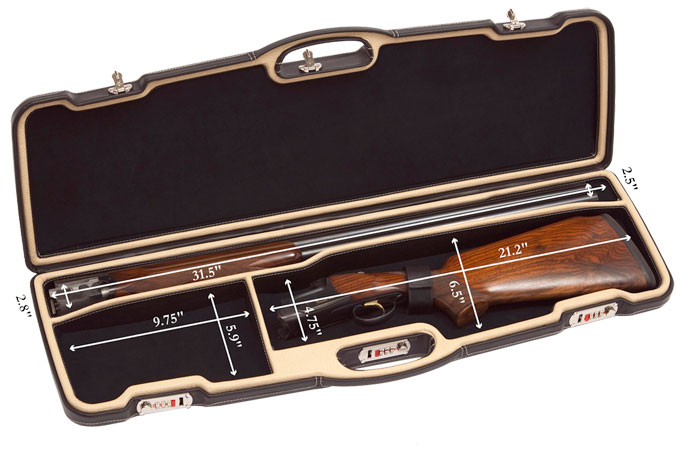 Negrini One Shotgun 31.5" Black Leather & Creme/Black 1651PPL/4730