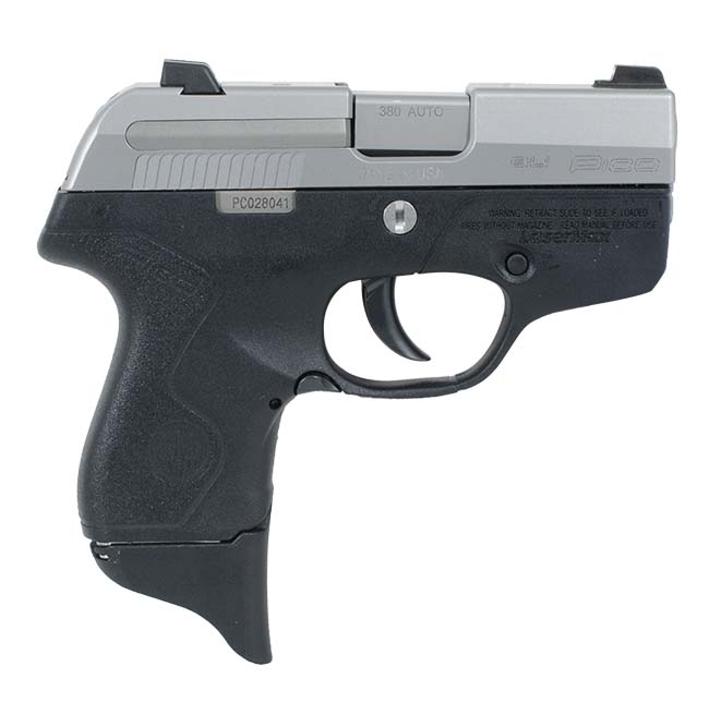 Beretta Pico .380 ACP Inox with LaserMax Red Laser Grip Frame 6 Rounds JMP8D25LMR