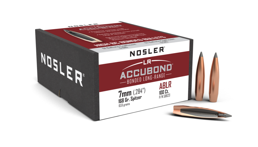 Nosler AccuBond Long Range ABLR - 7mm 168g SP (100ct, M/P of 3) Bullets 58623