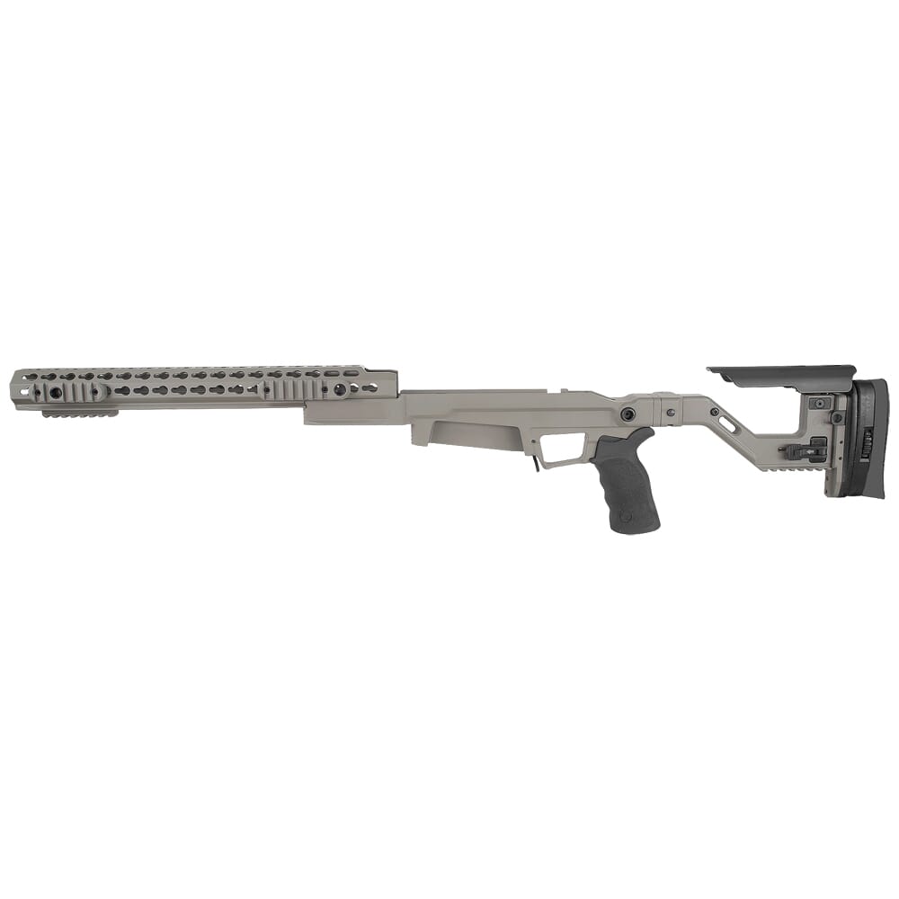Accuracy International AXSR AICS Rem 700 LA .338 Lapua Mag CIP Right Folding, 16 Forend Elite Sand SRC-002ES