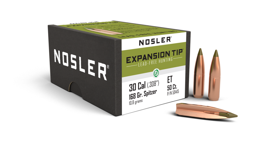 Nosler E-Tip ET - 30 168g SP b695 (50ct, M/P of 3) Bullets 59415