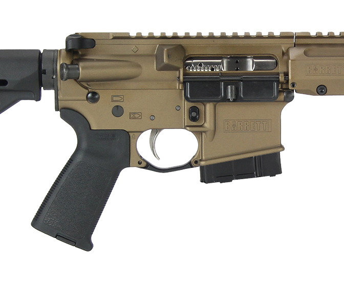 Barrett REC7 Gen II DI 6.8 SPC 16in bbl burnt bronze receiver barrett handguard 15988