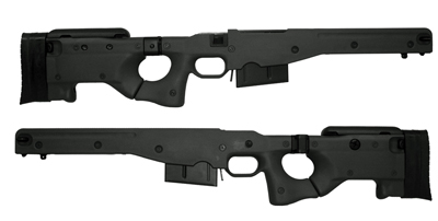 AICS Accuracy International Chassis System Long Action 2.0 Folding Stock Black .338 5983