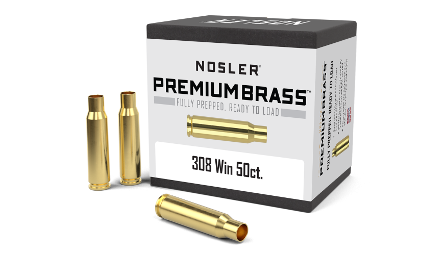 Nosler Premium Brass Box Brass - 308 Win (50ct) Brass 10225