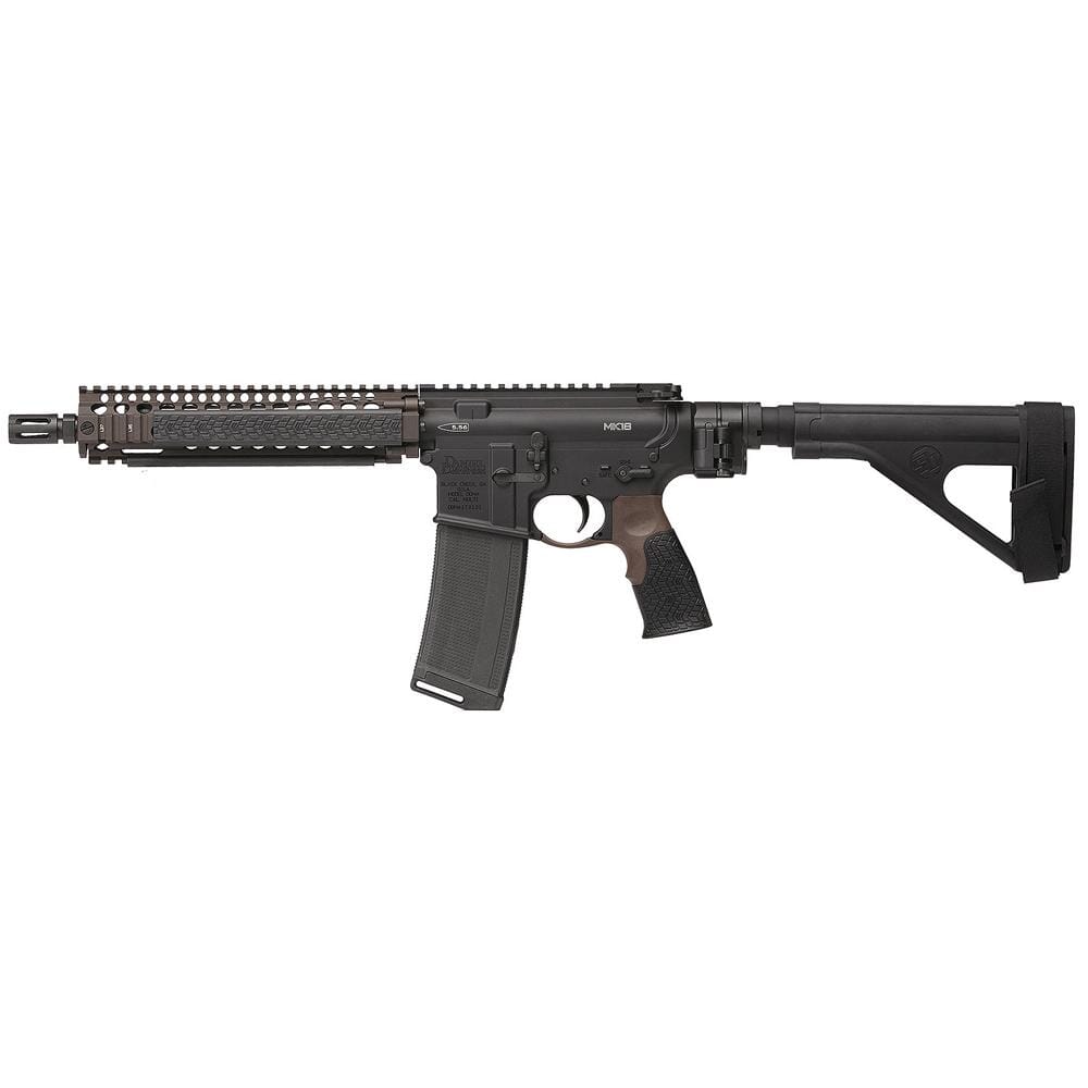 Daniel Defense MK18 Pistol w/ Law Tactical Gen III Adaptor 5.56mm NATO 10.3" 1:7 Bbl 02-088-22038