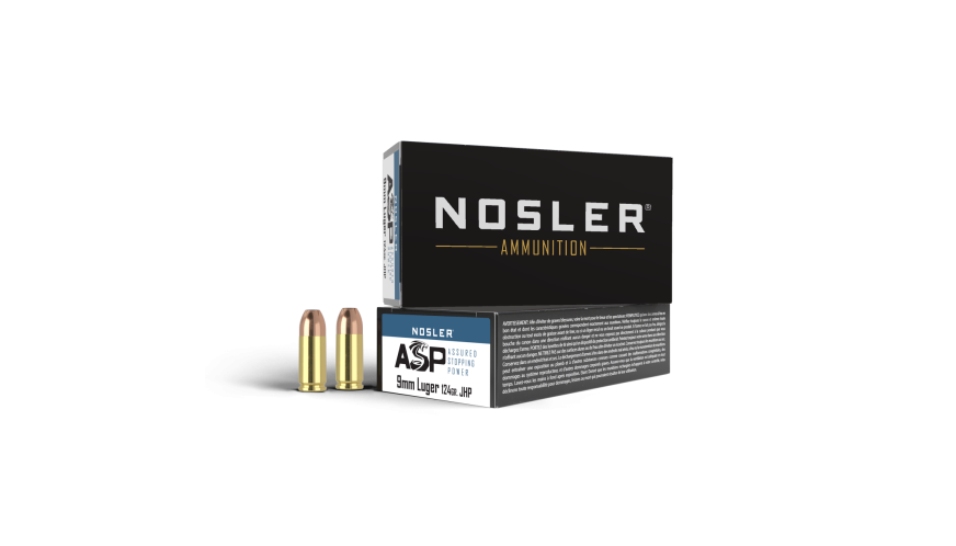 Nosler Assured Stopping Power (ASP) Handgun ASP - 9mm 124g HG JHP (50ct) Ammunition 51054