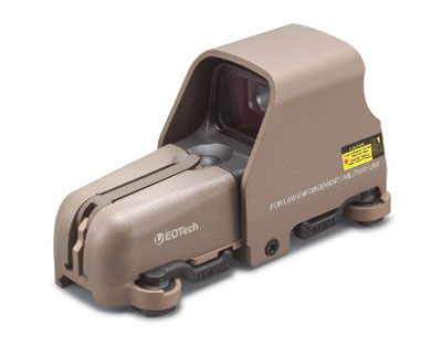 EOTech Holographic Sight, 65 MOA ring, 1 MOA dot, Tan 553.A65TAN