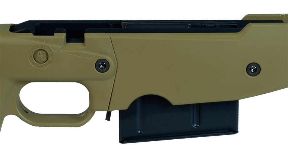 AICS Accuracy International Chassis System Long Action 1.5 Fixed Stock Dark Earth