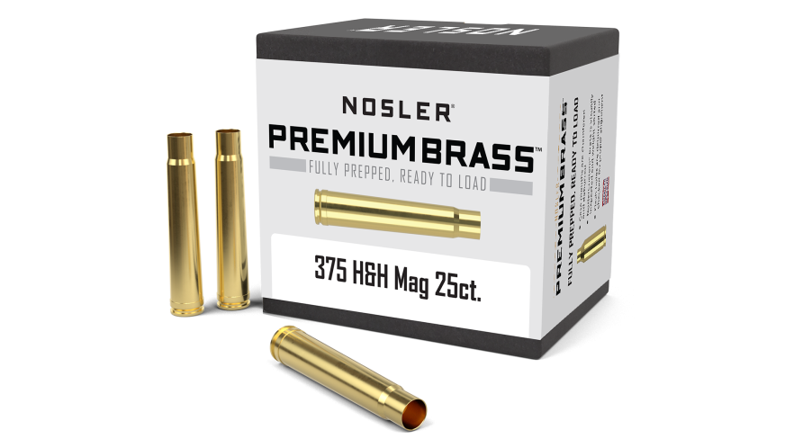 Nosler Premium Brass Box Brass - 375 H&amp;H (25ct) Brass 11930