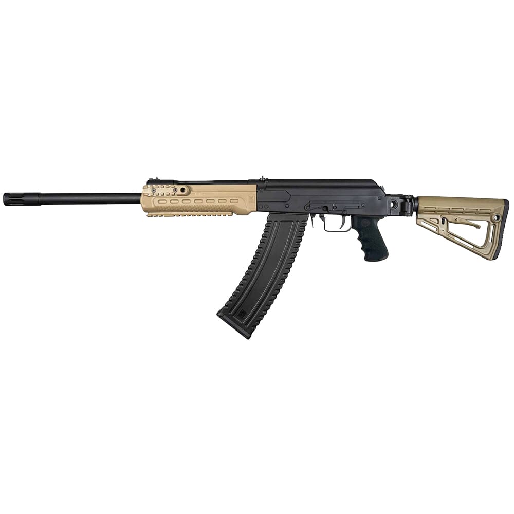 Kalashnikov USA KS-12TSFSFDE 12ga 3" 18" Bbl Side Collapsible Stock FDE Shotgun w/Muzzle Brake & (1) 10rd Mag KS-12TSFSFDE