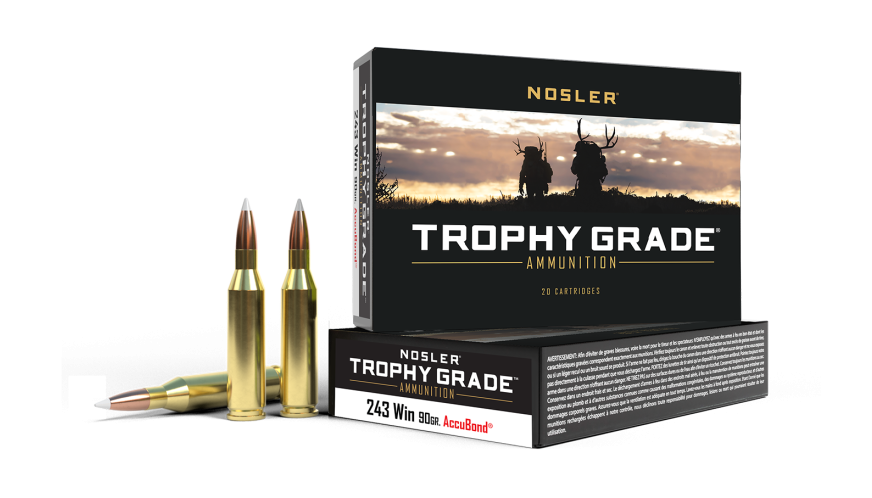 Nosler Trophy Grade TGA - 243 Win 90g AB SP (20ct) Ammunition 48263