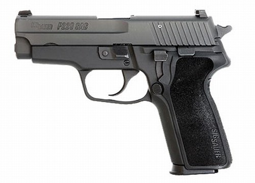 SAS, NON-RAIL, Black Nitron, Dehorning, SRT, SIGLITE Night Sights, 1-Piece Enhanced E2 Grip E29-357-SAS2B