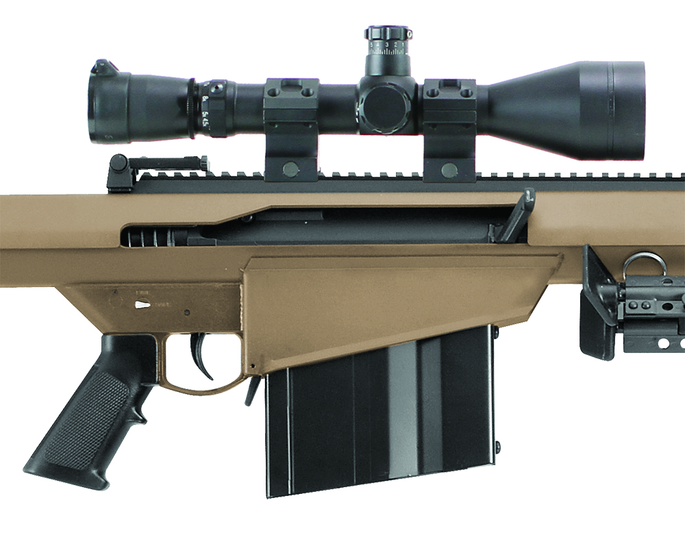 Barrett 82A1 50 BMG FDE 20" Leupold Mark 4 M1 & Rings 14022