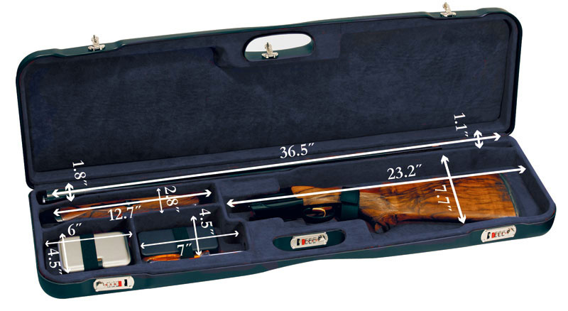 Negrini One Shotgun 36" High Rib Case Blue/Blue 1657LR/5162
