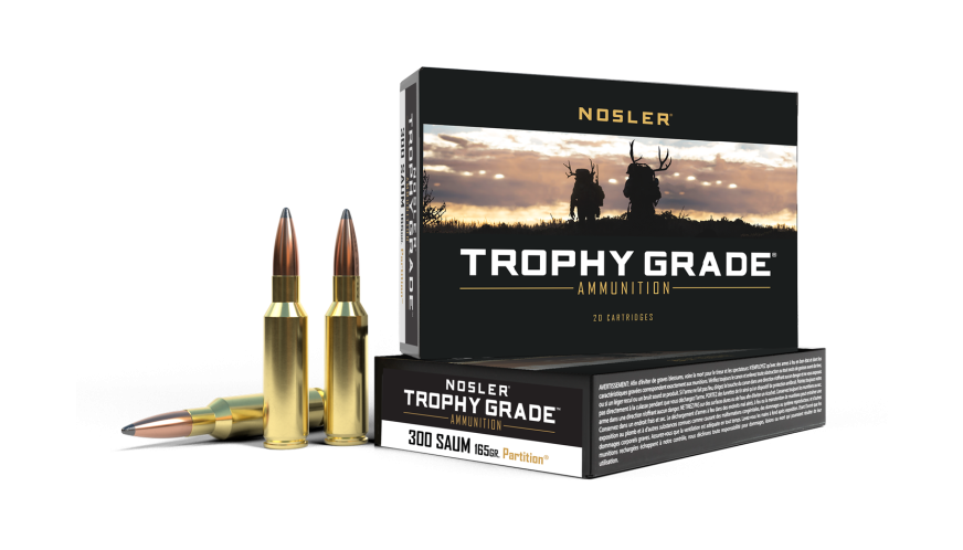 Nosler Trophy Grade TGA - 300 SAUM 165g PT SP (20ct) Ammunition 60061