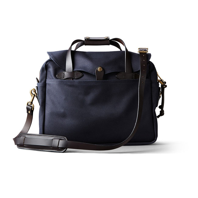 Filson Navy Large Briefcase Computer Case FIL-70257-NA